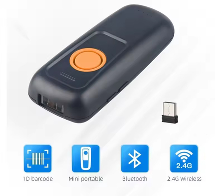 Yüksek Kodlama Hızı 1D CCD Taşınabilir Barkod Okuyucular Kablosuz Lazer Barkod Tarayıcısı