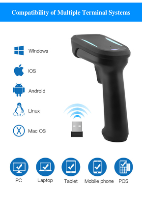 USB Kablosu 2 boyutlu Barkod Tarayıcısı Kablolu 640x480 çözünürlüklü Anti-Drop