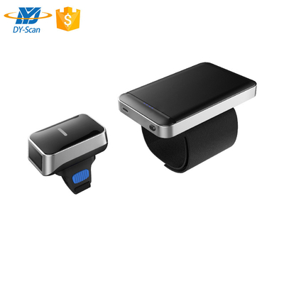 Sürekli tarama için taşınabilir kablosuz Bluetooth CCD Parmak 1D Lazer Barkod Tarayıcısı