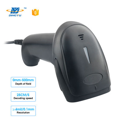 Süpermarket POS için Bluetooth'lu Yüksek Hızlı 300 tarama/sn 32-Bit 640*480 CMOS 2D Elde Taşınır Barkod Okuyucu